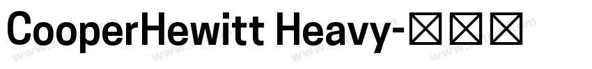 CooperHewitt Heavy字体转换